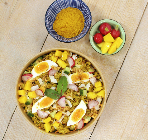 Kip Kerrie Salade (Klein)